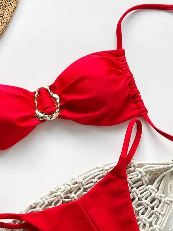 Circyy Bikini ensemble femmes Sexy maillot de bain deux pièces dos nu