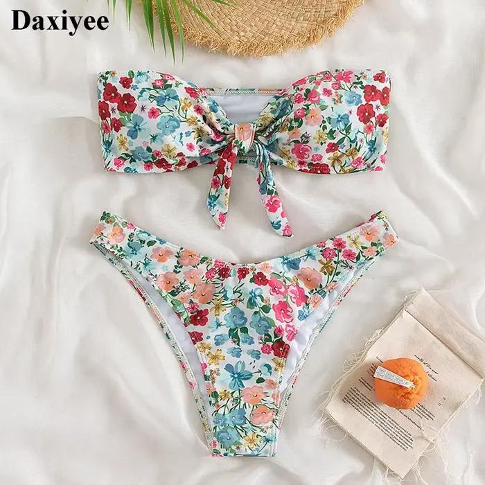 Maillot de bain Bandeau imprimé Floral
