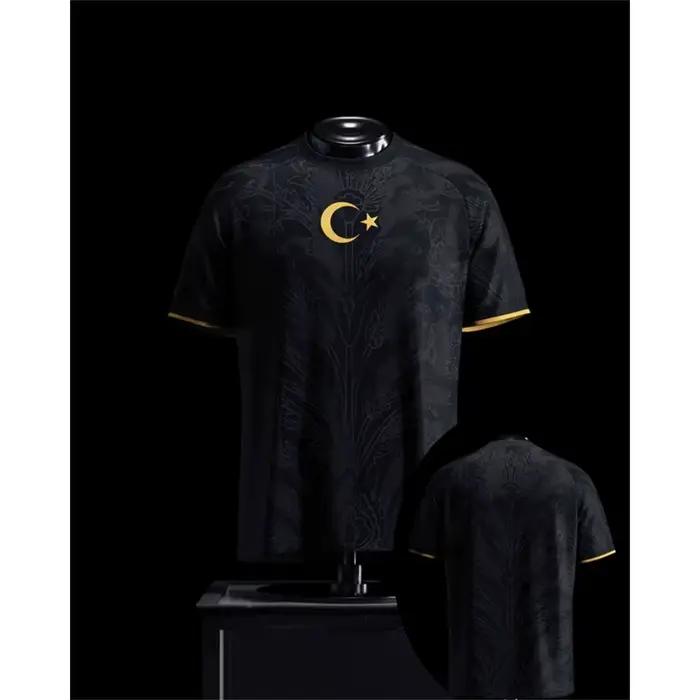 Maillot de football de Turquie noir et rouge édition spéciale 26-27, léger, respirant, vêtements de sport, t-shirt d'été pour hommes