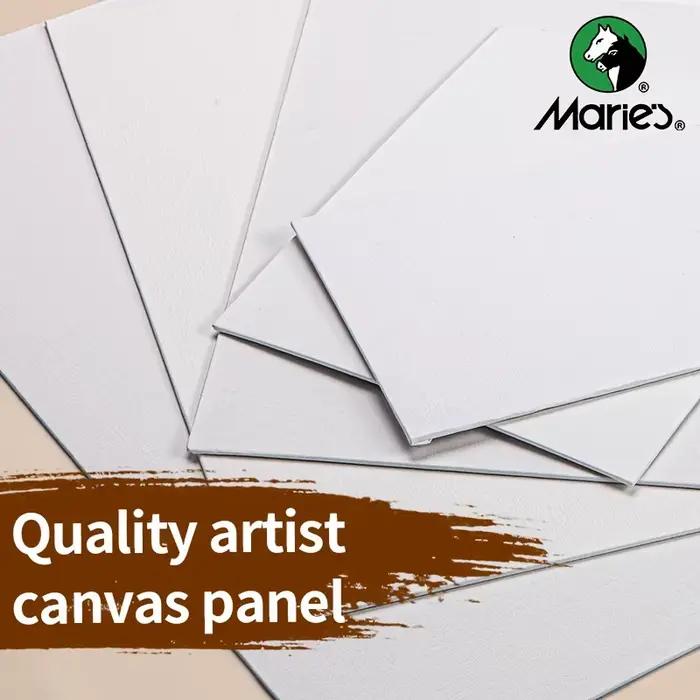 Panneaux de toile de 8 tailles pour la peinture, planches de toile vierges pour acrylique, huile, Gouache, température, blanc apprêté pour adultes, peintres de loisirs.
