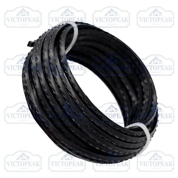 Fil de coupe dentelé 3,0 mm 5 m en nylon noir durable pour débroussailleuse, accessoires pour outils de jardinage, coupe-herbe