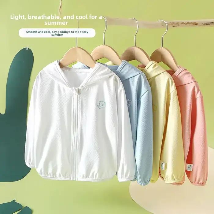 Veste de protection solaire UV pour enfants, unisexe, respirante, légère, pour bébé, tout-petit, voyage en plein air, été, douce, portable