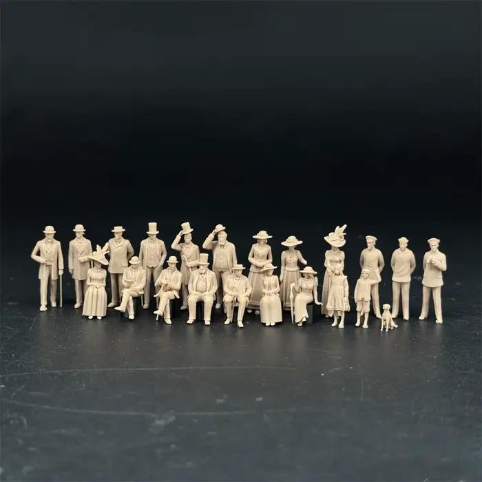 1/87HO 1/72 échelle l'équipage et les passagers des figurines Titaniques kits de modèles en résine Miniature historique militaire Wargaming