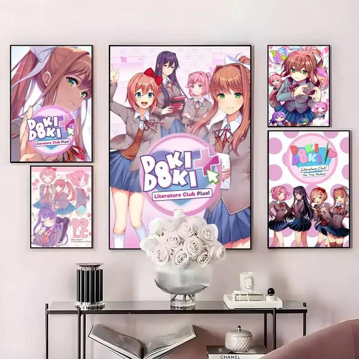 Affiche d'art HD pour la maison, Bar, café, décor, bricolage, impression Vintage pour le bureau, la maison sur le mur, Anima L-Literature D-Doki Club