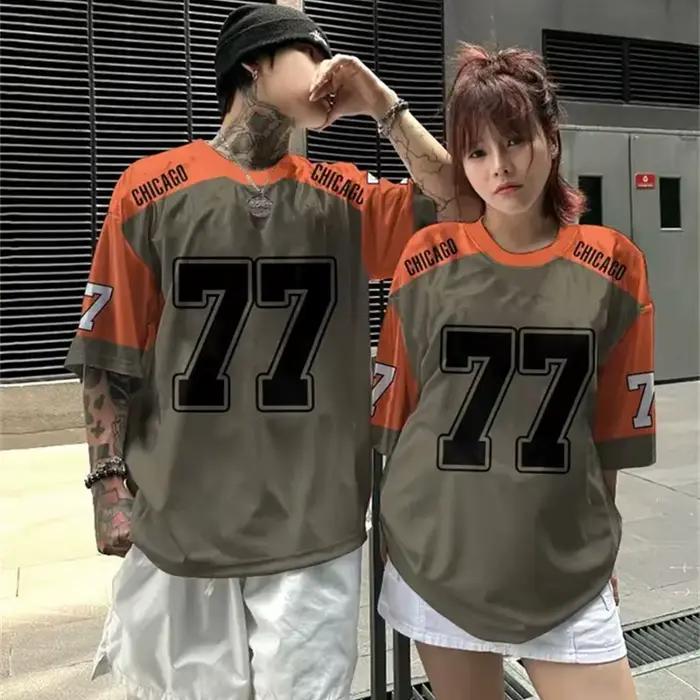 Maillot de basket-ball imprimé en 3D pour hommes, T-shirt de sport respirant à séchage rapide, entraînement d'équipe de rue en plein air, Couple Parent-enfant à manches courtes