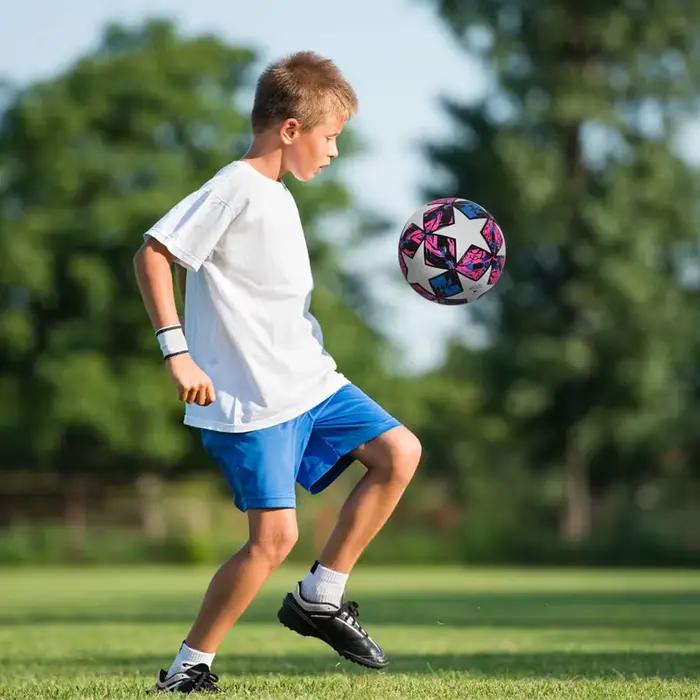 Ballon de Football Standard professionnel Sports de plein air ballons de Match entraînement Football sans couture matériau PU de haute qualité taille 5 taille 4