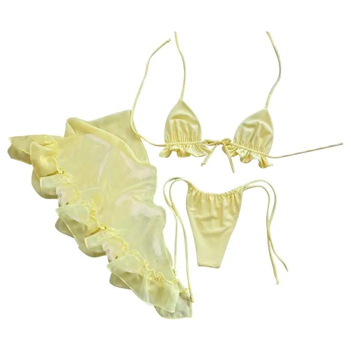 Maillot de bain à lacets pour femmes