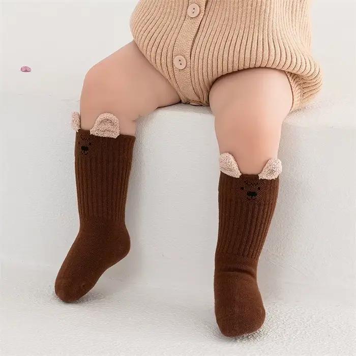 Chaussettes mignonnes en coton doux pour filles et garçons, chaussettes courtes pour bébés garçons et filles de 0 à 8 ans, nouvelle collection automne hiver