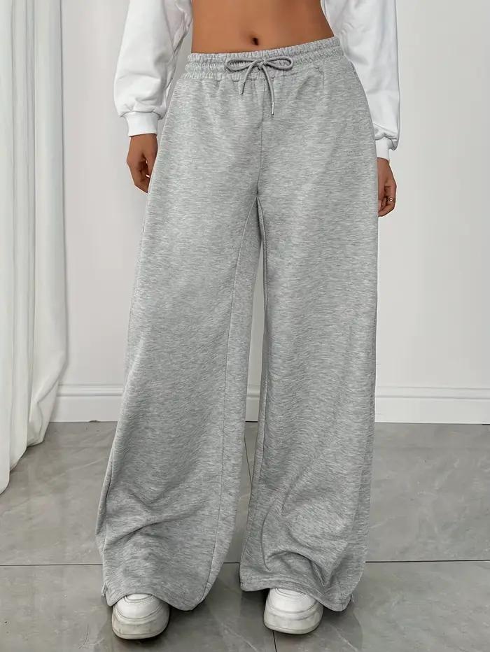 Pantalon de survêtement polaire grande taille pour femme, chaud, décontracté, ample, élégant et polyvalent, Streetwear, tendance, surdimensionné, automne et hiver