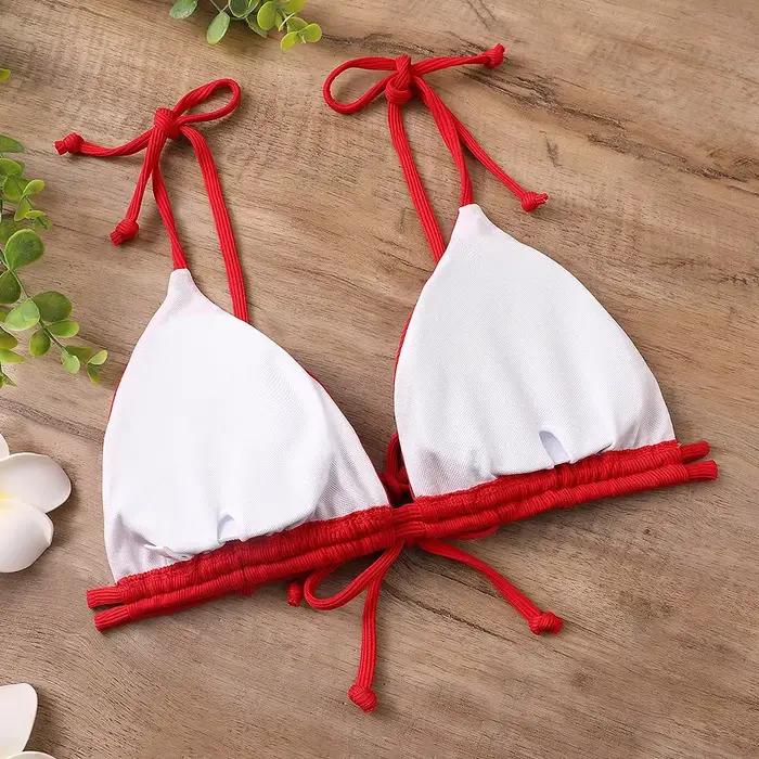 Maillot de bain brésilien sexy pour femmes style jeune bikini imbibé plage d'été printemps chaud ensemble de bikinis 85GJIYCW