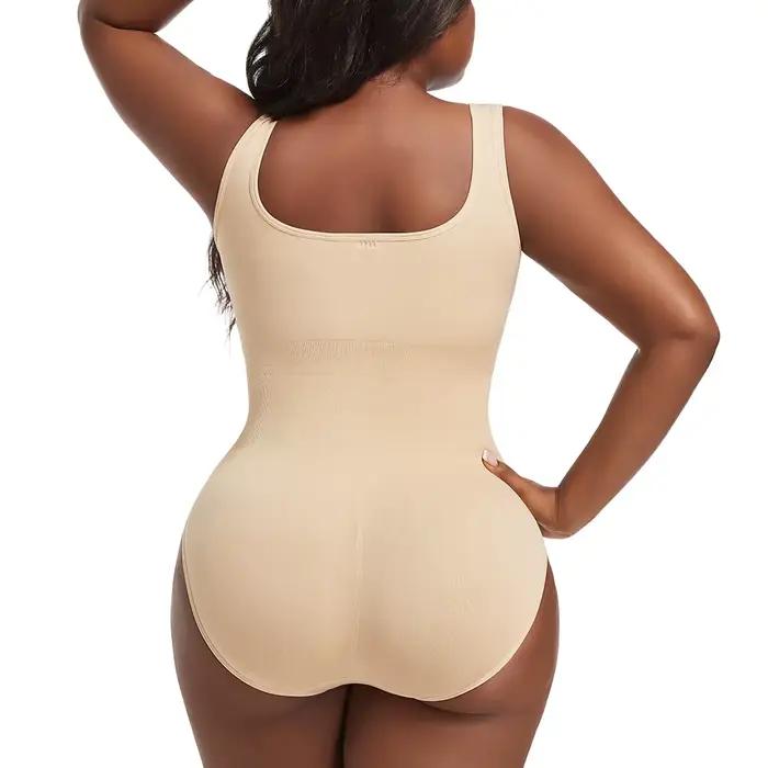 Grande taille femmes slips body Sexy costume entraînement une pièce gymnase moulante ventre contrôle vêtements de sport combinaison sans manches XL-5XL