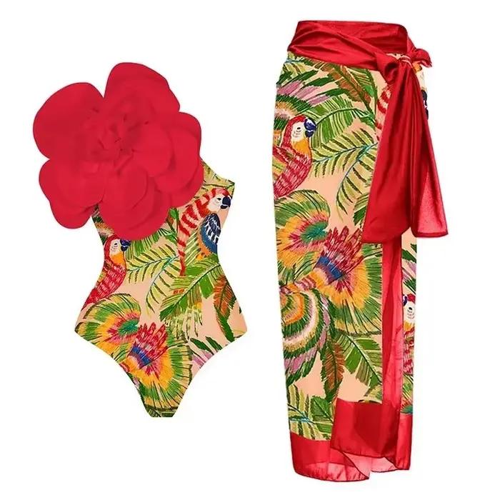 Maillot de bain une pièce à fleurs