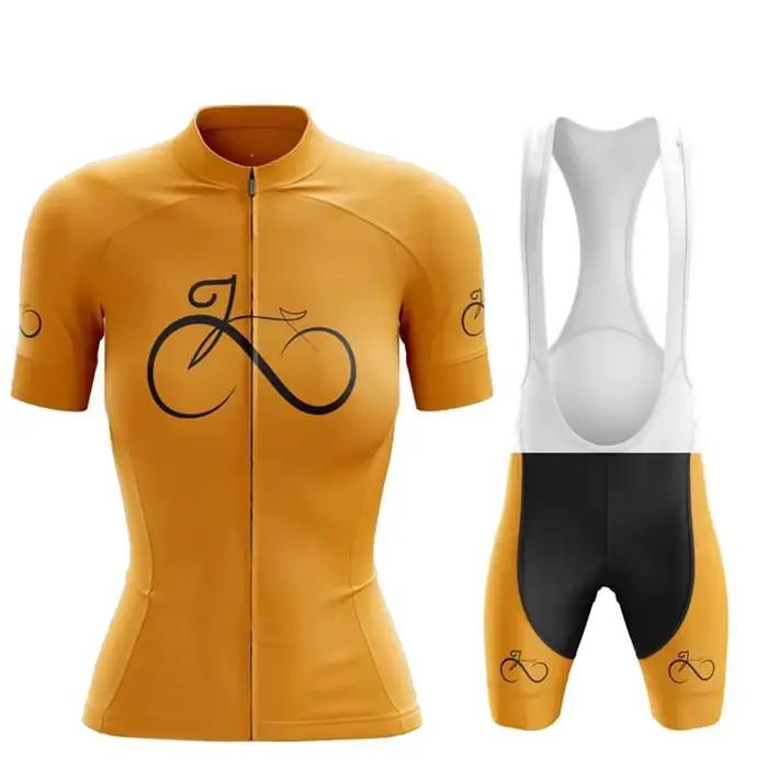 Maillot de cyclisme respirant à manches courtes pour femme, vêtements de vélo d'extérieur, tenue de cyclisme estivale pour femme, maillot de route