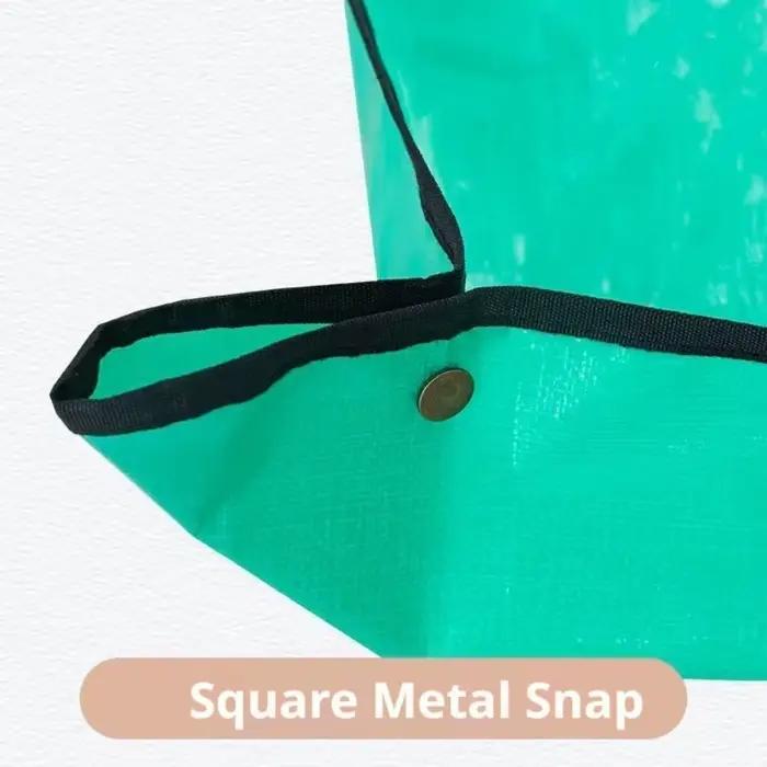 Tapis de jardinage en PE imperméable pour la coupe d'arbres, avec boucles d'angle, pour le ramassage des débris et la taille des plantes