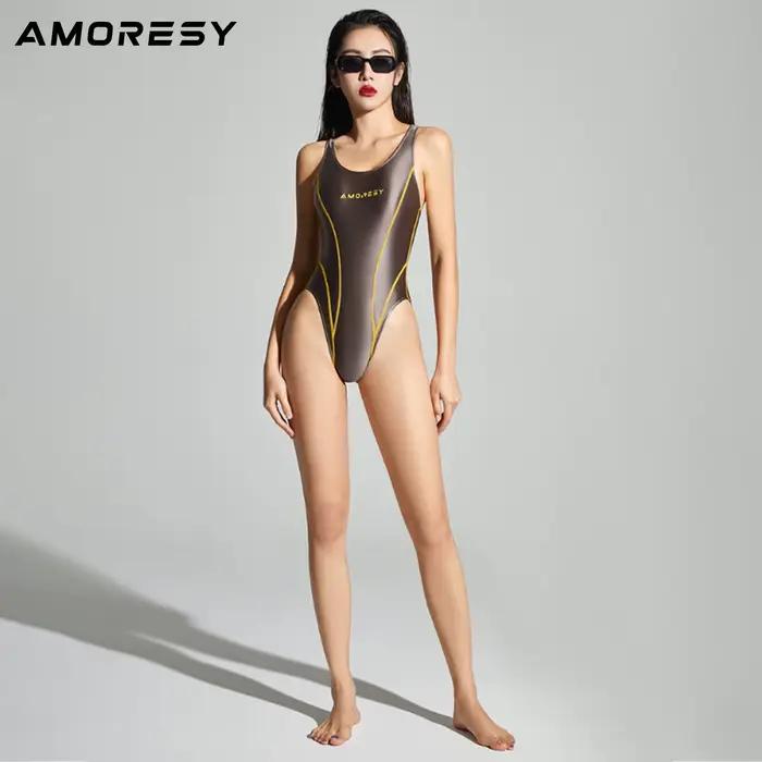Maillot de bain AMORESY en satin brillant