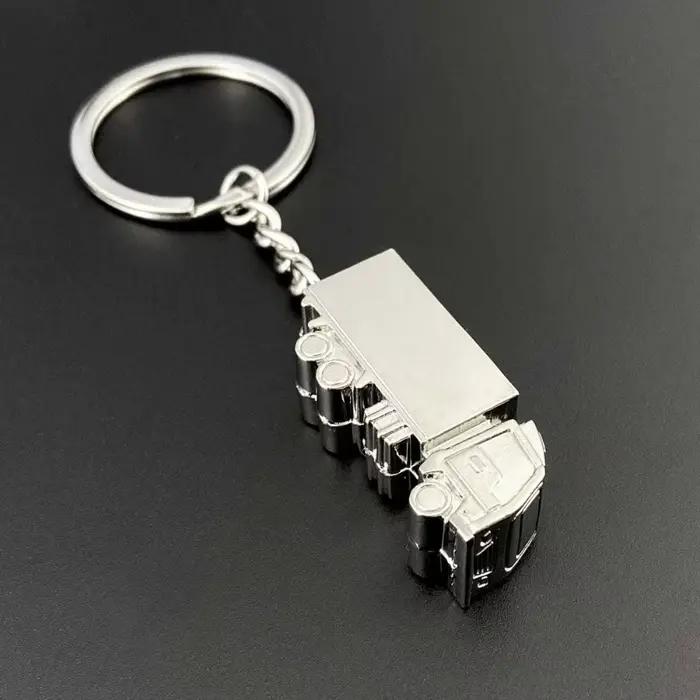 Porte-clés en métal personnalisé, design camion, porte-clés de voiture, porte-clés de moto, pendentif exquis pour homme, cadeau