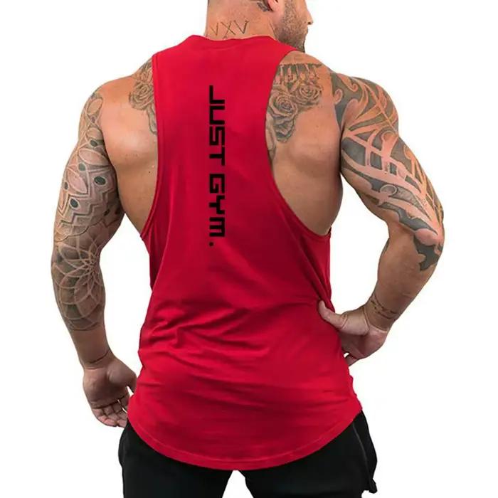 Maillot de corps de Jogging pour hommes, T-Shirt confortable sans manches, pour entraînement, Fitness, Sports de plein air, course à pied, mode, gilet ample respirant