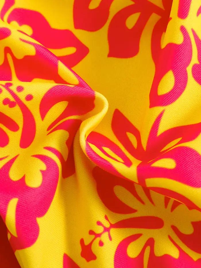Maillot de bain 2 pièces imprimé floral rétro