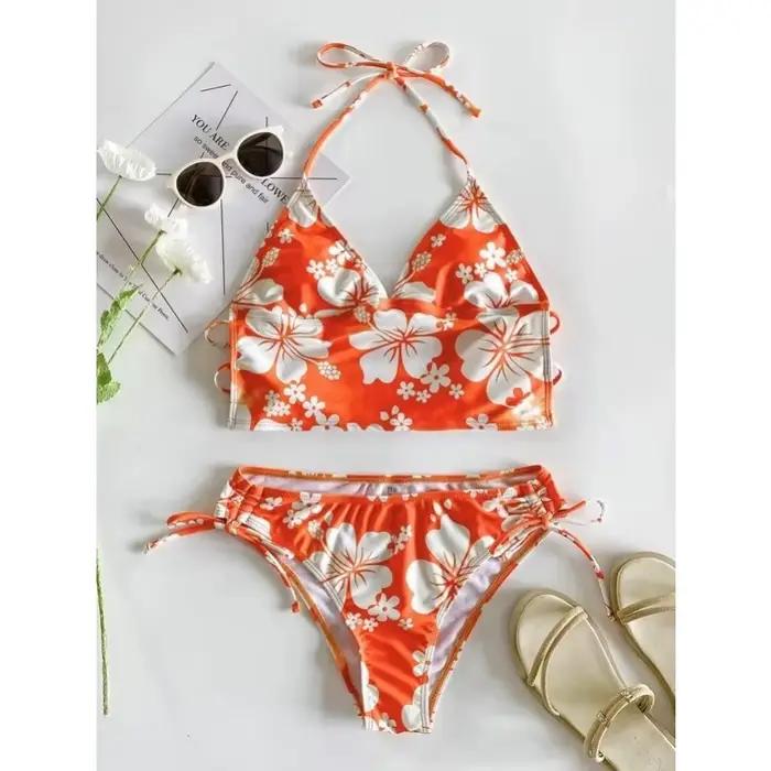 Maillot de bain à motif Floral pour femmes