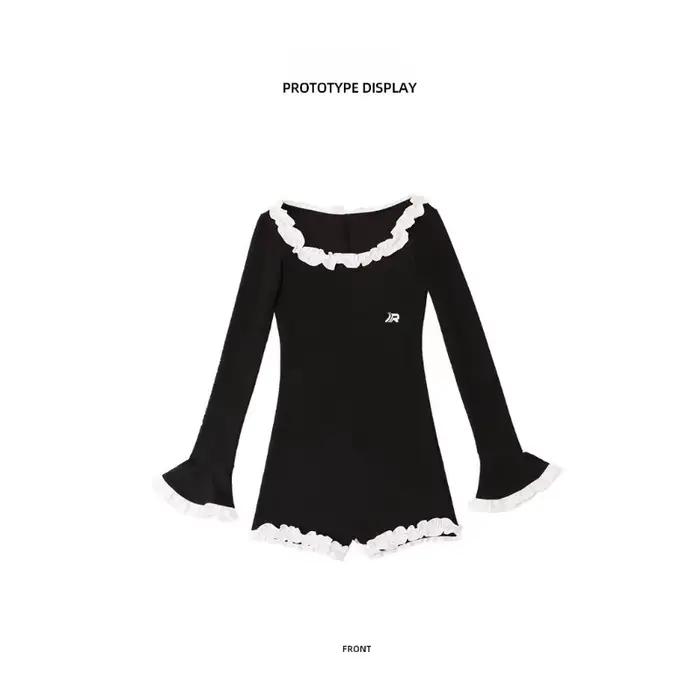 Nouveau Maillot de Bain Une Pièce Noir 2026 pour Femme