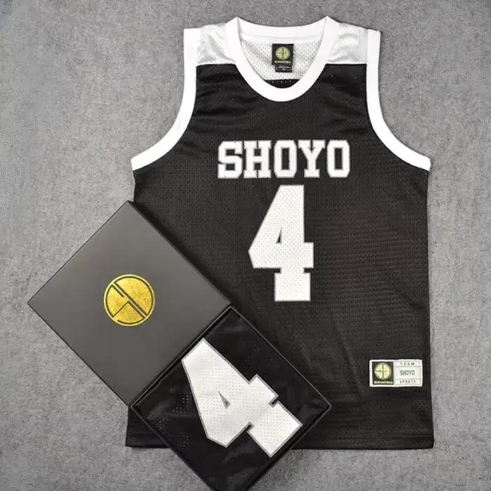 SHOYO 4 Fujima – uniforme de l'équipe scolaire de basket-ball pour hommes, vêtements de sport, gilet, Costumes de Cosplay, blanc, vert, noir