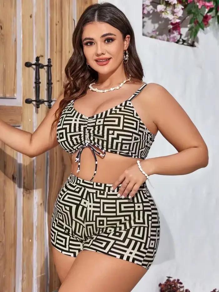Nouveau Tankini Grande Taille pour Femmes