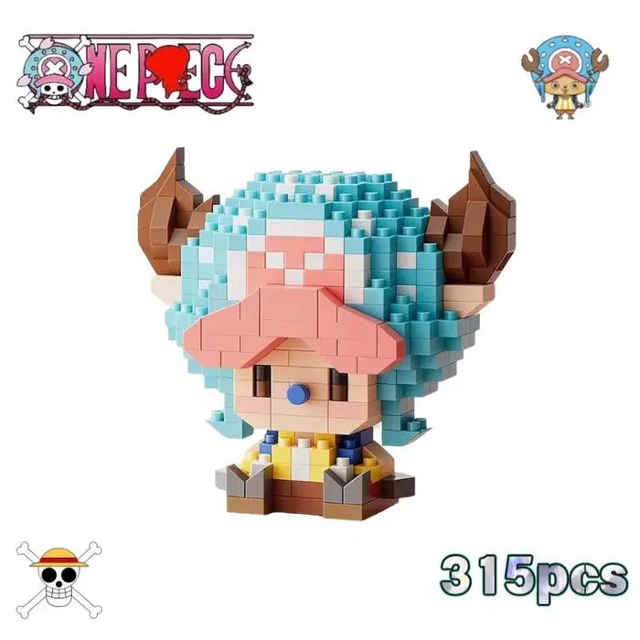 Figurines de construction en micro-blocs ONE PIECE Sun God Nika Luffy, Chopper, Ace, Buggy, modèle 3D anime, mini briques, jouets pour cadeau