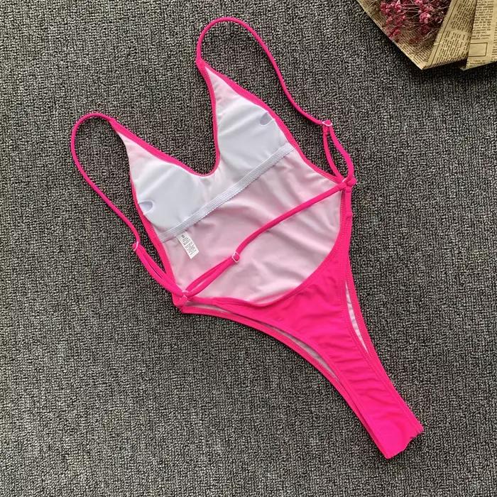Maillot de bain une pièce vert fluorescent 2026 pour femme