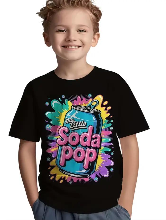 Mon petit Soda Pop T-Shirt pour enfants k-pop musique coréen Anime T-Shirt Rap Hip Hop fille vêtements cadeau mignon disant T-Shirt enfants haut