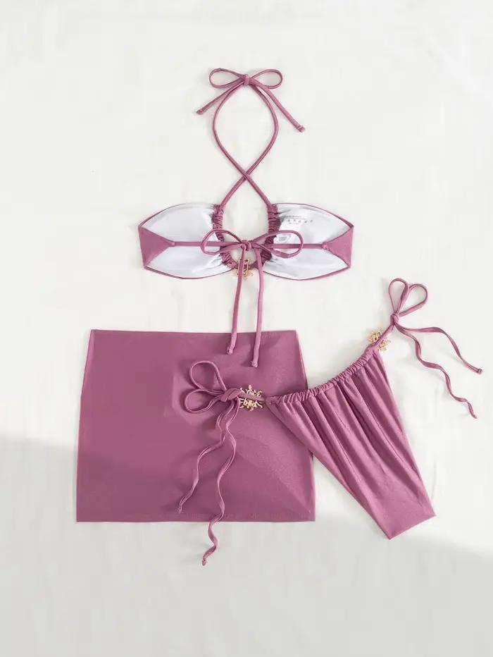 Maillot de bain 3 pièces sexy pour femme