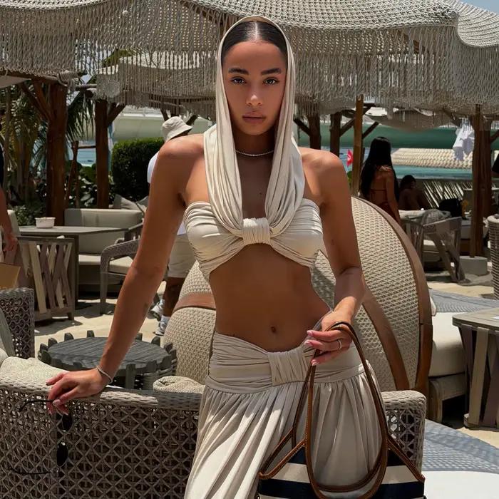 Bandeau 2 pièces Bikini 2026 Sexy Maillot de bain femme Robe de plage Ensemble