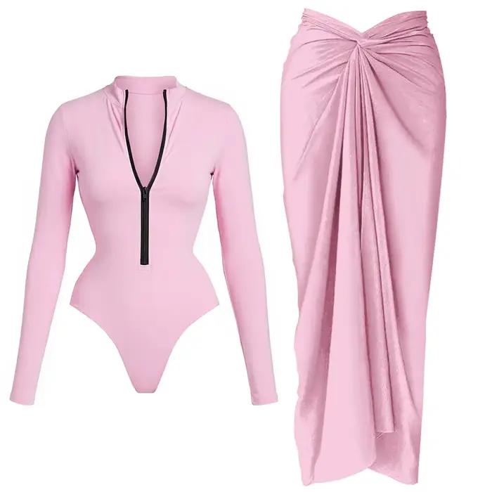 Maillot de bain une pièce zippé 2026 sexy pour femme