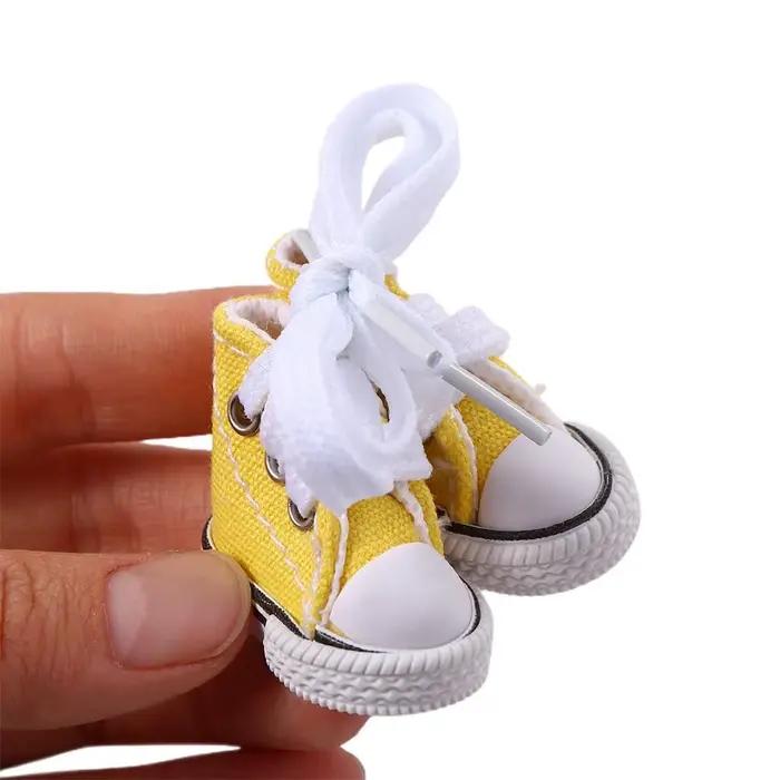 Accessoires fille jouet baskets chaussures 3.5CM pour enfants chaussures décontractées poupée toile chaussures Blyth chaussures poupée chaussures BJD poupées chaussures