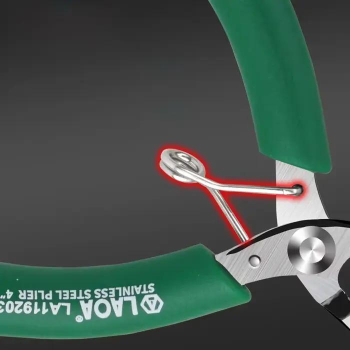 LAOA – Mini coupe latérale en acier inoxydable de 3.5 pouces, pince à Long nez, petite coupe, ciseaux électroniques, pince diagonale, coupe-fil