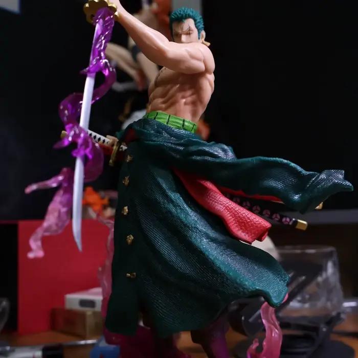 Figurine d'action Anime ONE PIECE Roronoa Zoro de 23 cm/9 pouces, modèle de collection en PVC, jouets pour cadeaux