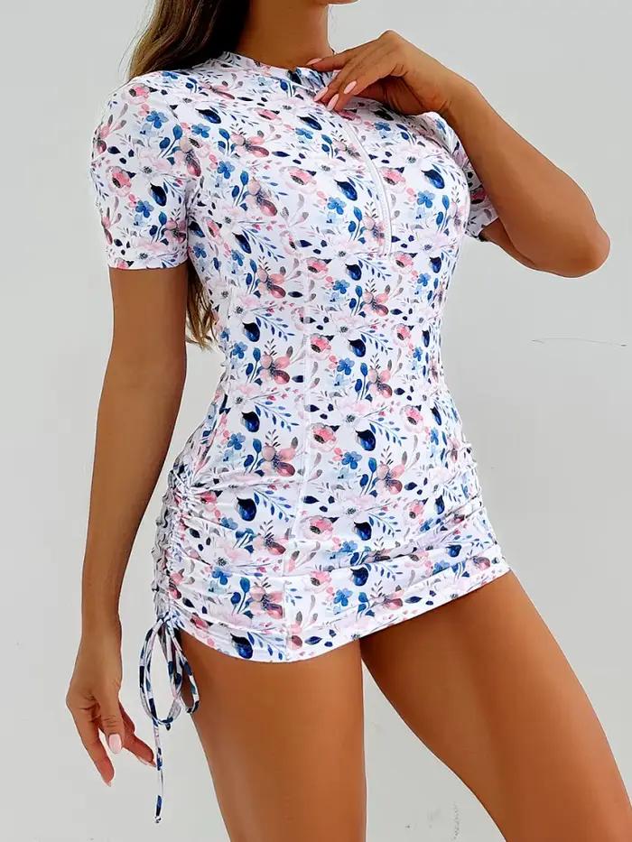 Maillot de bain deux pièces féminin haute taille imprimé moderne pour nageurs et vacanciers style gilet brésilien occassions estivales