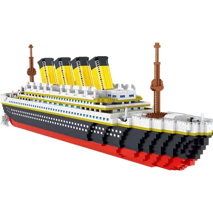 Blocs de Construction de bateau de croisière modèle Titanic, 4000 + pièces, Collection de briques de bateau MOC, jouets de Construction à monter soi-même, cadeau pour enfants
