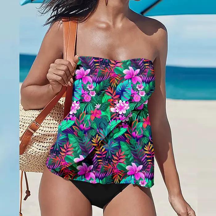 Maillot de bain bikini sexy deux pièces pour femme