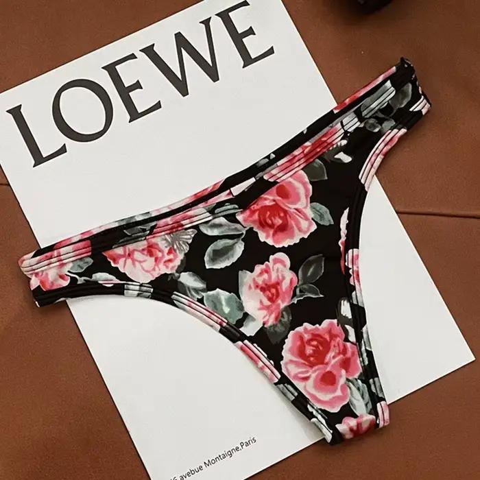 Maillot de bain à motif floral pour fille