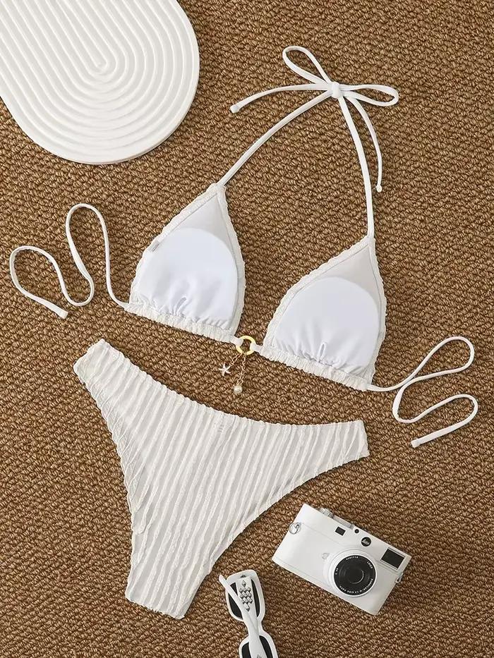 Bikinis sexy à volants 2026 Maillot de bain pour femmes Nouveau ensemble de bikini