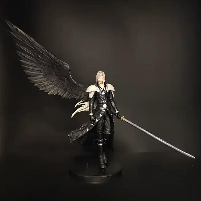 Figurine Sephiroth, ange à une aile, modèle de collection, jouet, épée, personnage de jeu d'anime, statue, décoration de la maison, ornement, collection, cadeau