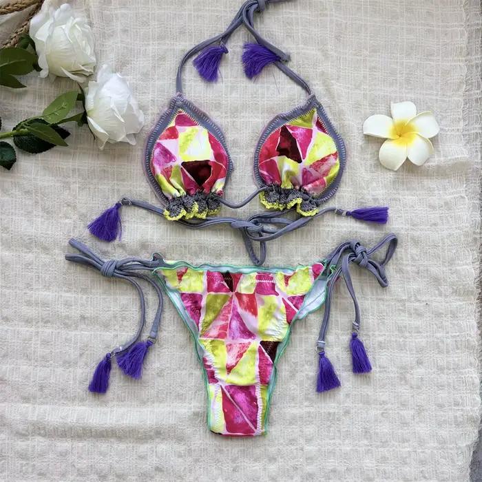 2025 Bandeau Biquini femmes Sexy Bikini Push Up maillot de bain