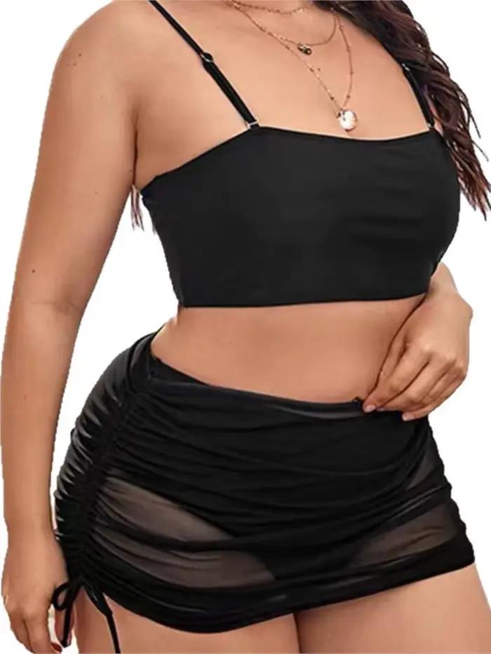 Grande taille taille haute Bikini femmes Push Up grande taille maillot de bain 2025 été Mujer grande taille ventre contrôle maillots de bain Bikini ensembles