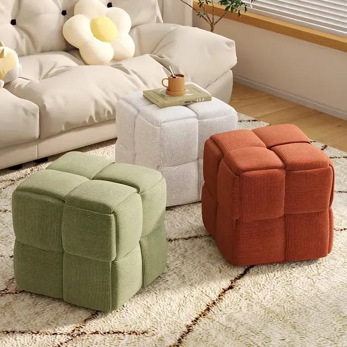 Banc à chaussures compact pour salon et chambre, gain de place, style minimaliste italien, mobilier de chaussures