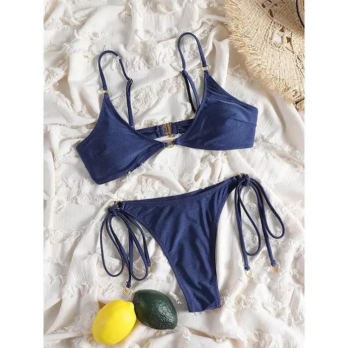 Rinabe Triangle Bikini maillot de bain solide