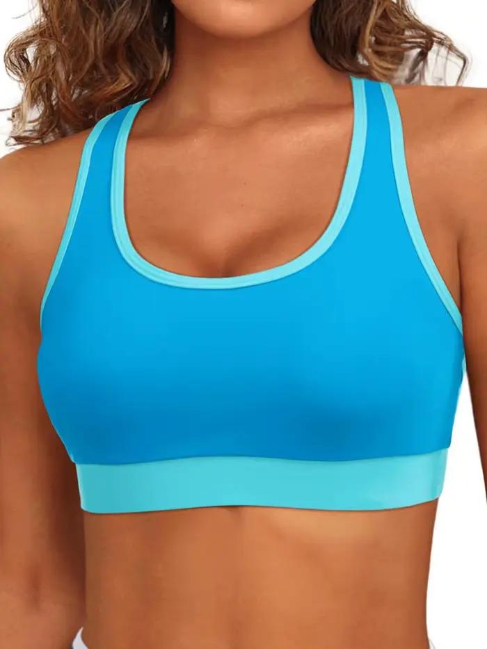 Nouveau Maillot de Bain Sportif 2025 – Bikini Triangle Antichoc en Polyester pour Femme
