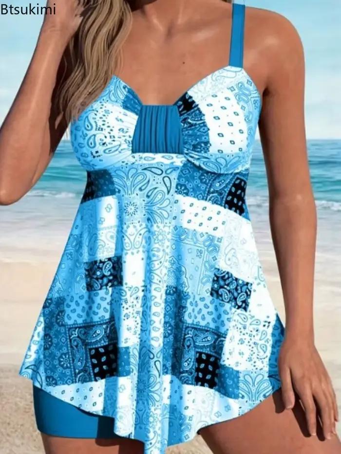 Maillot de bain une pièce sexy imprimé taille haute pour femme avec coussinets intégrés sans armatures