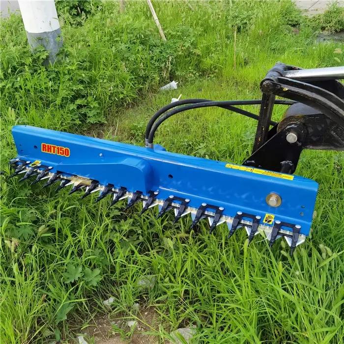 Taille-haie agricole hydraulique longue distance, broyeur de lame, pelle