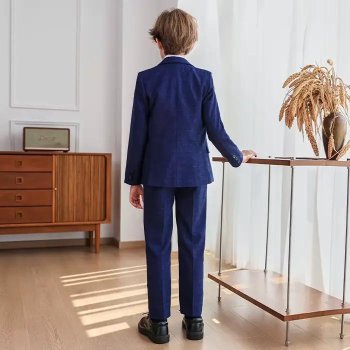 Costume de mariage pour enfant garçon de 1 à 14 ans, ensemble de tenues pour adolescent, élégant, Costume de spectacle formel pour garçon, printemps-automne