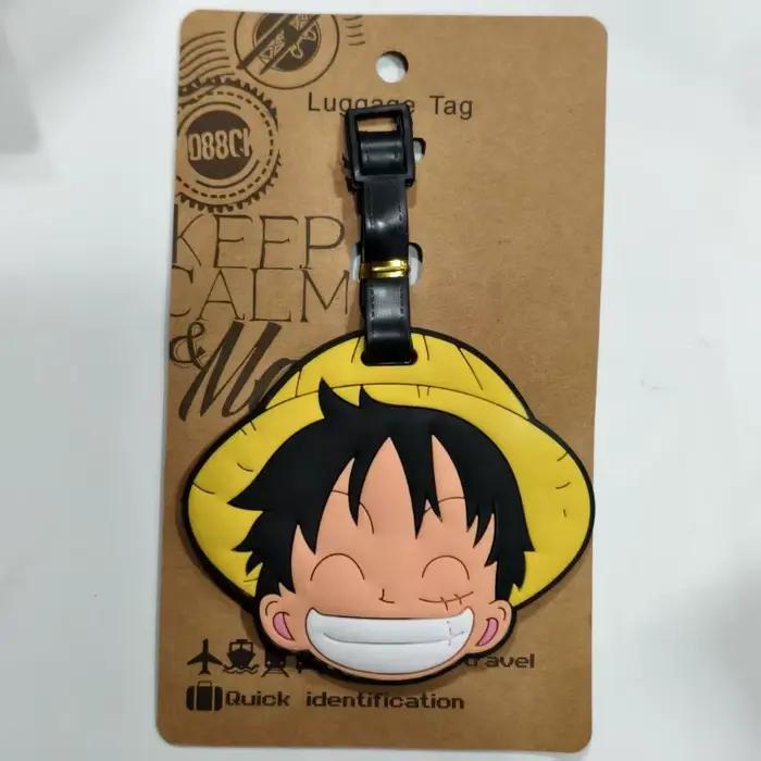 Étiquette de bagage créative One Piece Sanji Portgas·D·Ace Roronoa Zoro Nami, étiquette anti-perte pour sac à dos, étiquette de valise de voyage